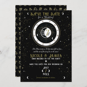 Aangepaste asstrologie-muis teken Opslaan datum Kaart