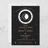 Aangepaste astrologie maan teken verlovings  kaart (Voorkant)