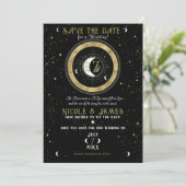 Aangepaste Astrologie Zodiac Maanteken Bewaar de D Kaart (Staand voorkant)