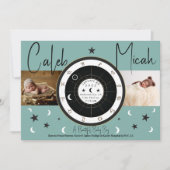 Aangepaste Astrologie Zon Maan Teken Geboorte Aank Kaart (Voorkant)