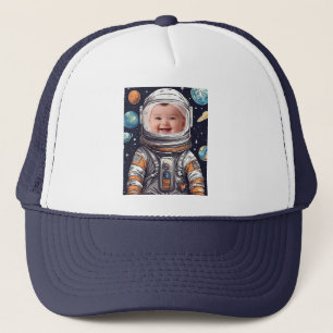 Aangepaste Astronaut Cutout Foto gepersonaliseerd Trucker Pet