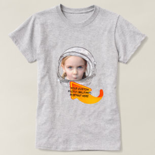 Aangepaste Astronaut Girl Boy Astronaut Kostuum T-shirt