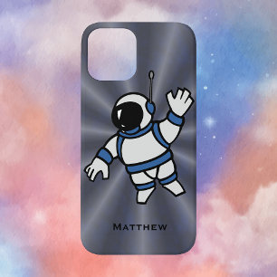 Aangepaste astronaut met blauwe accenten in de rui Case-Mate iPhone case