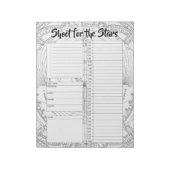 Aangepaste Astronomie Dagelijkse Planner Organisat Notitieblok (Linkerzijde)