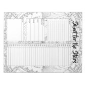 Aangepaste Astronomie Dagelijkse Planner Organisat Notitieblok (Voorkant)