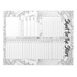 Aangepaste Astronomie Dagelijkse Planner Organisat Notitieblok