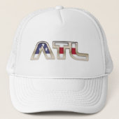 Aangepaste ATL-hoed Trucker Pet (Voorkant)