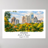 Aangepaste Atlanta Muurkunst, Georgia Poster (Voorkant)