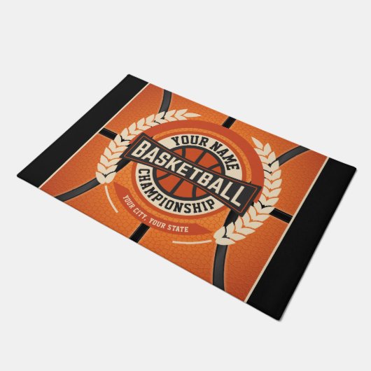 Aangepaste atleet van de Speler van het Basketball Deurmat (Schuin)