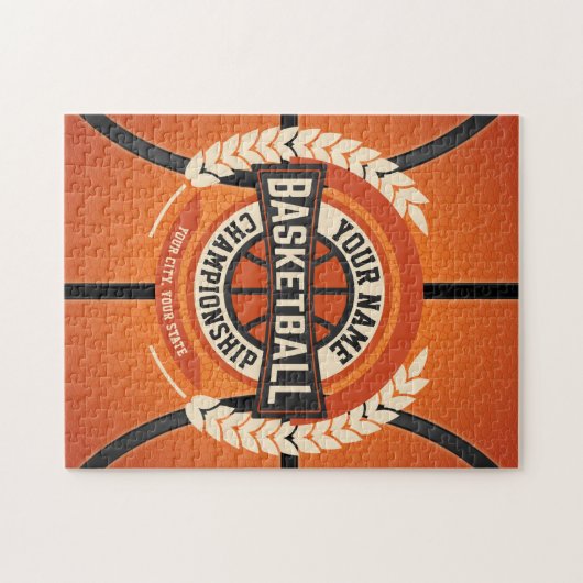 Aangepaste atleet van de Speler van het Basketball Legpuzzel (Horizontaal)