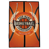 Aangepaste atleet van de Speler van het Basketball Medium Cadeauzakje (Voorkant)