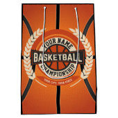 Aangepaste atleet van de Speler van het Basketball Medium Cadeauzakje (Achterkant)