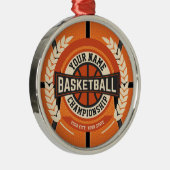 Aangepaste atleet van de Speler van het Basketball Metalen Ornament (Rechts)