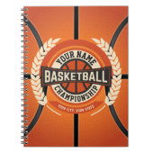 Aangepaste atleet van de Speler van het Basketball Notitieboek (Voorkant)