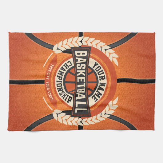 Aangepaste atleet van de Speler van het Basketball Theedoek (Horizontaal)