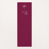 Aangepaste augustus Poppy Geboorte Bloem Gift voor Yogamat (Voorkant)