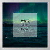 Aangepaste Aurora Borealis-scène - Voeg uw eigen t Poster (Voorkant)