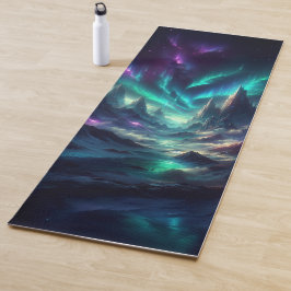 Aangepaste Aurora Fantasy Yogamat – Mystieke Berg