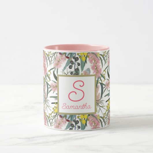 Aangepaste Aussie Native Struik Blooms Mok (Midden)