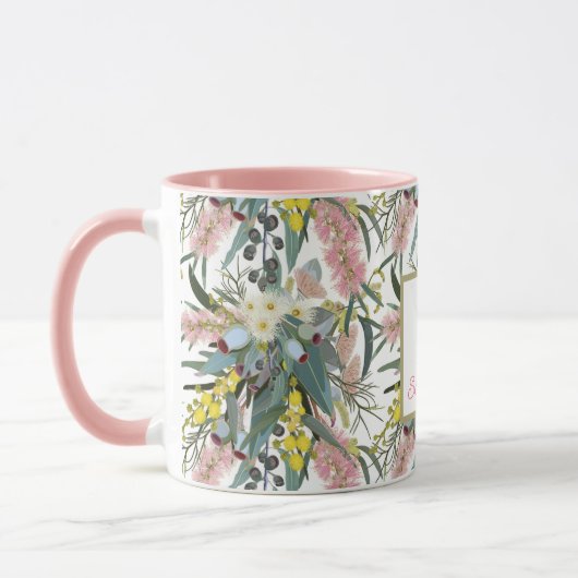 Aangepaste Aussie Native Struik Blooms Mok (Links)