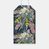 Aangepaste Aussie Native Struik Blooms Royal Blue Cadeaulabel (Voorkant)