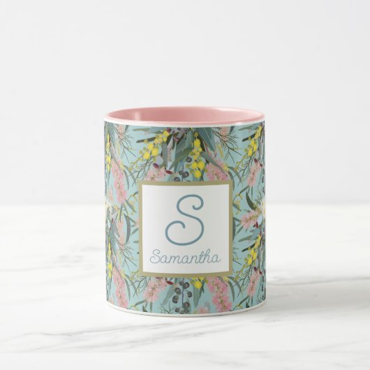 Aangepaste Aussie Native Struik Blooms Summer Blue Mok (Midden)