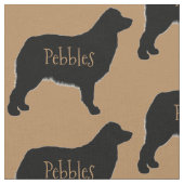 Aangepaste Australian Shepherd Dog Fabric Stof (Close Up)