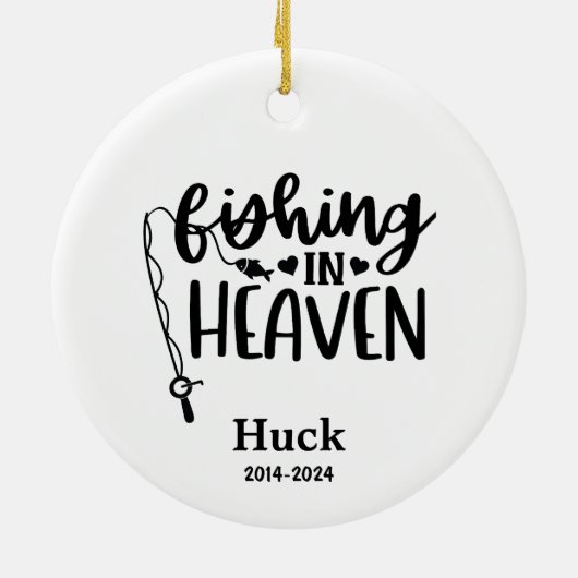 Aangepaste Australian Shepherd Dog-Gevist in de he Keramisch Ornament (Achterkant)