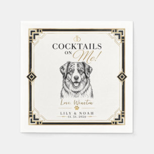 Aangepaste Australische Herdershond Trouw Cocktail Servet