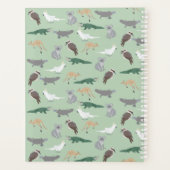 Aangepaste Australische inheemse dieren eucalyptus Planner (Achterkant)