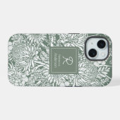 Aangepaste Australische landtuin - Salie iPhone 15 Case (Achterkant horizontaal)