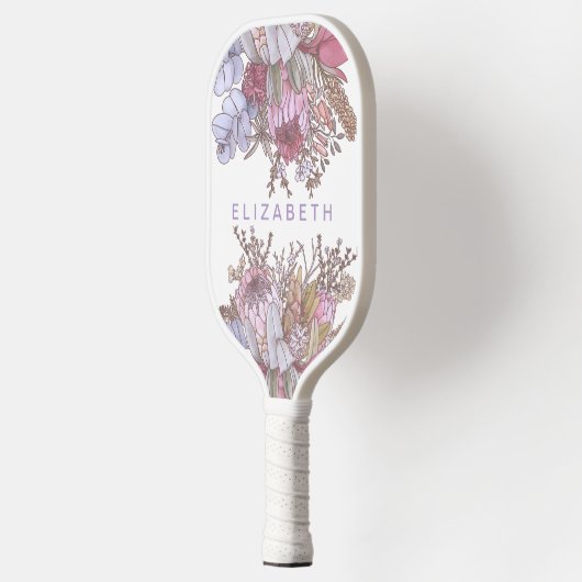 Aangepaste Australische Struik Bloemen Vrouwelijk Pickleball Paddle (Links)
