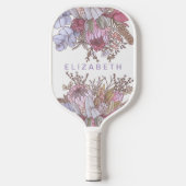 Aangepaste Australische Struik Bloemen Vrouwelijk Pickleball Paddle (Voorkant)