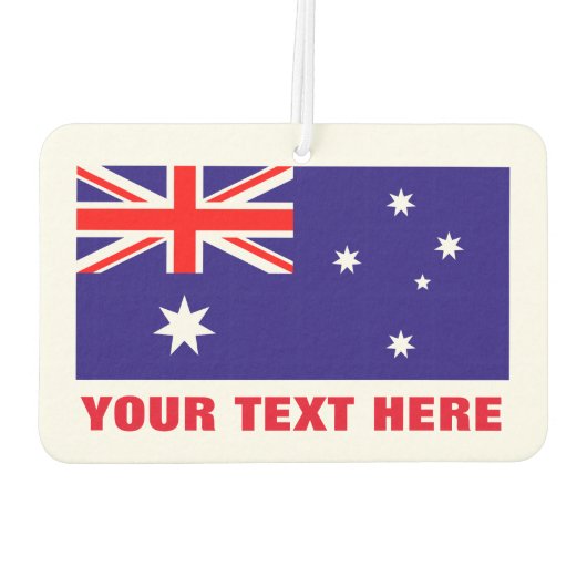 Aangepaste Australische vlag auto luchtverfrisser (Achterkant)