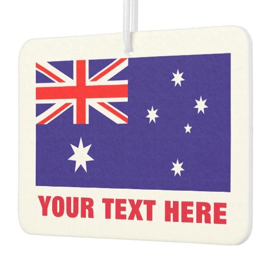 Aangepaste Australische vlag auto luchtverfrisser (Links)