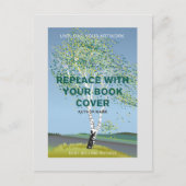 Aangepaste auteur Boek Hoesje l Marketing Promotie Briefkaart (Voorkant)