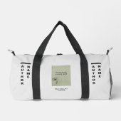 Aangepaste auteur-boekomslag Witte Duffel Tas (Voorkant)