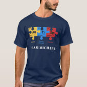 Aangepaste Autism Awareness Matching Family Dad T-shirt (Voorkant)