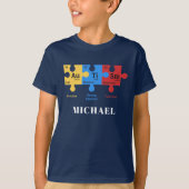 Aangepaste Autism Awareness Matching Family T-shirt (Voorkant)