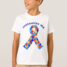 Aangepaste Autisme Awareness Lint Kinder T-shirt