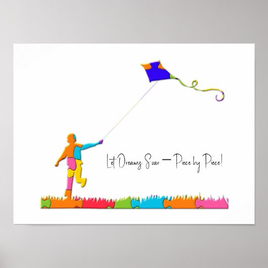 Aangepaste Autisme Bewustzijn Quote poster (Voorkant)