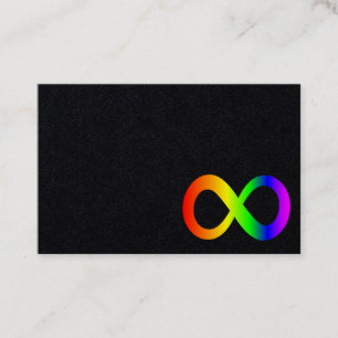 Aangepaste Autisme Infinity Rainbow Symbool ID Hel Visitekaartje