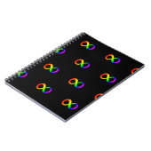 Aangepaste Autisme Infinity Regenboog Symbool ID A Notitieboek (Linkerzijde)
