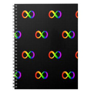 Aangepaste Autisme Infinity Regenboog Symbool ID A Notitieboek