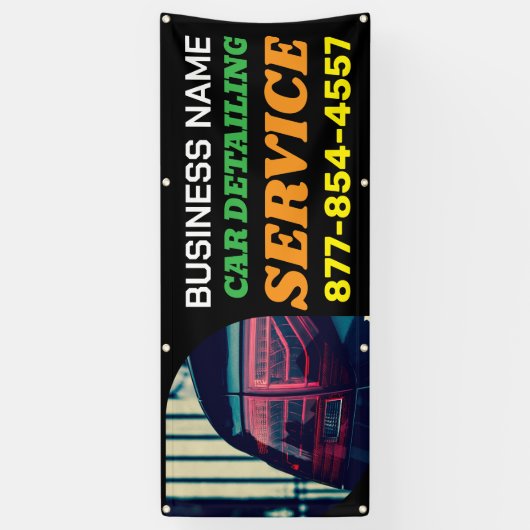 Aangepaste auto detailing banners (Verticaal)