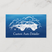 Aangepaste auto-detailverpakking - Auto-was Visitekaartje (Achterkant)
