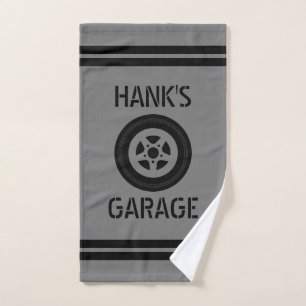 Aangepaste auto garage handdoek cadeau voor monteu