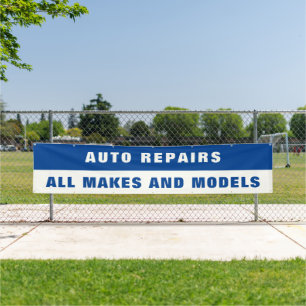 Aangepaste Auto Reparatie Alle Merken en Modellen Spandoek