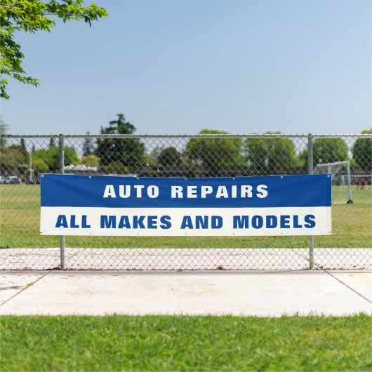 Aangepaste Auto Reparatie Alle Merken en Modellen Spandoek (Insitu)