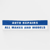 Aangepaste Auto Reparatie Alle Merken en Modellen Spandoek (Horizontaal)